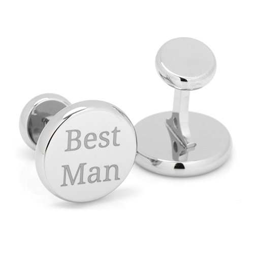 Engravable Classic Round Cufflinks – Stainless Steel