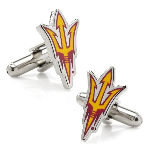NCAA- Arizona State University Sun Devils Pitchfork Cufflinks
