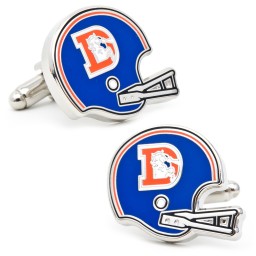 NFL- Retro Denver Broncos Helmet Cufflinks in