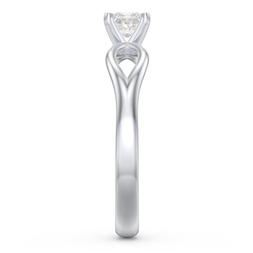 1/4 ct. Princess Gemstone Split Engagement Ring