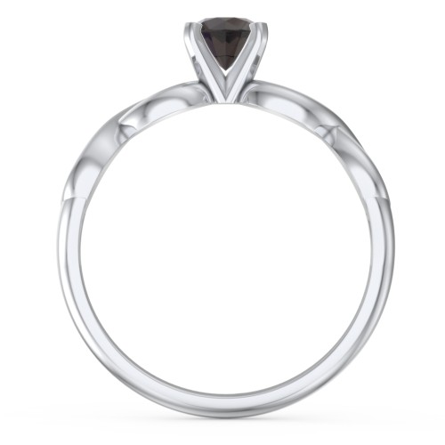 1/2 ct. Round Gemstone Infinity Engagement Ring