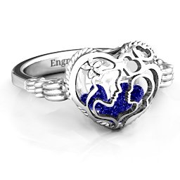 Caged Hearts Ring with 2-6 Stones
