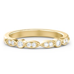The Audrey Wedding Band in 10K Solid Yellow Gold