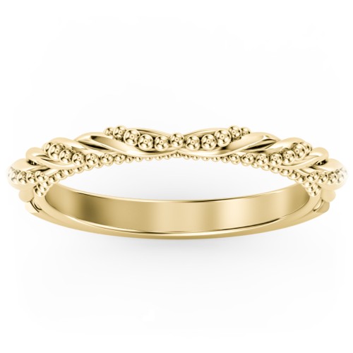 The Rita Wedding Band – 10K Yellow Gold