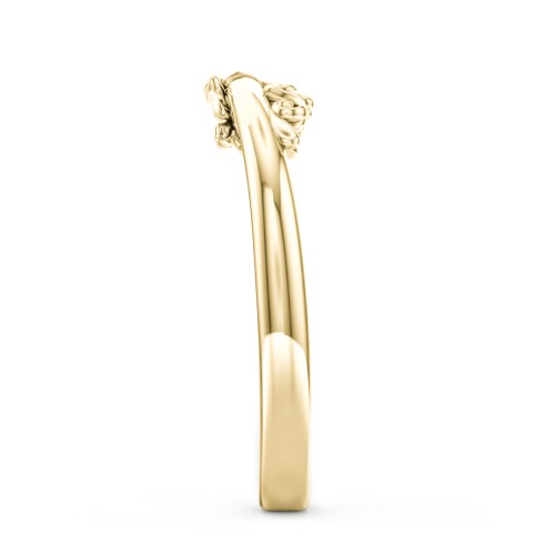 The Sophia Diamond Wedding Band – 10K Yellow Gold with Lab Diamond