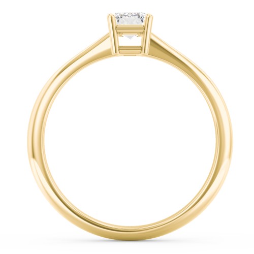 Classic Solitaire Engagement Ring – 10K Yellow Gold