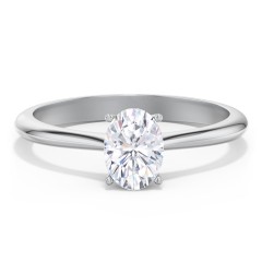 Classic Solitaire Engagement Ring – 10K Yellow Gold