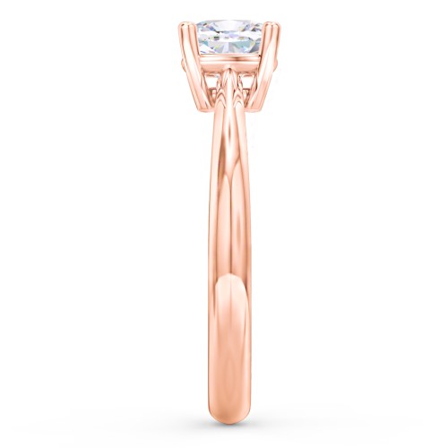 Classic Solitaire Engagement Ring – 10K Rose Gold