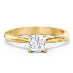 Classic Solitaire Engagement Ring in 10K Solid Yellow Gold