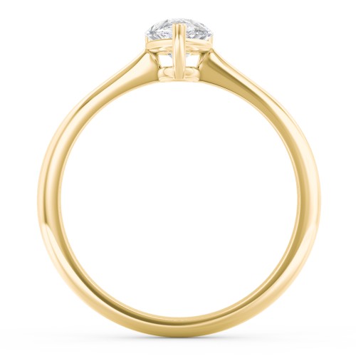Classic Solitaire Engagement Ring – 10K Yellow Gold