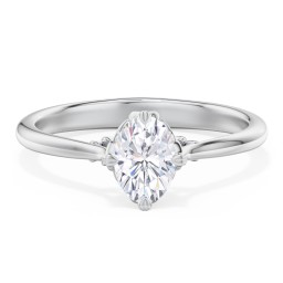 Solitaire Engagement Ring with Vintage Filigree Setting