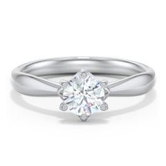 Classic Diamond Solitaire with 6 Prong Setting