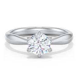 Classic Diamond Solitaire with 6 Prong Setting