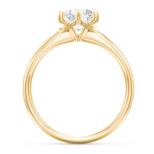 Classic Diamond Solitaire with 6 Prong Setting – 10K Yellow Gold