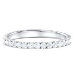Micro-Pavé Half Eternity Diamond Band