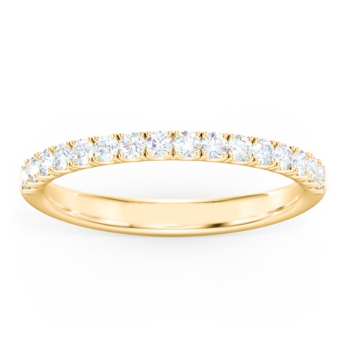Micro-Pavé Half Eternity Diamond Band