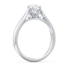 Classic Solitaire Engagement Ring with Cathedral Setting