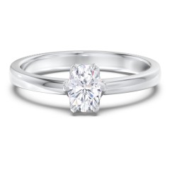 Classic 6-Prong Solitaire Diamond Engagement Ring – 14K White Gold