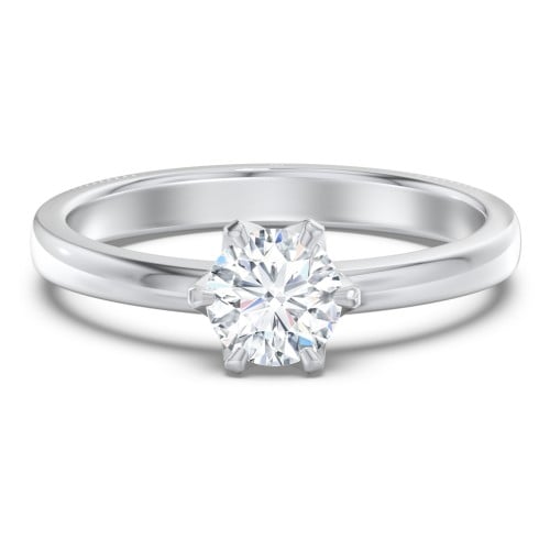 Classic 6-Prong Solitaire Diamond Engagement Ring