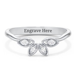 Marquise Element Band with Accents stones