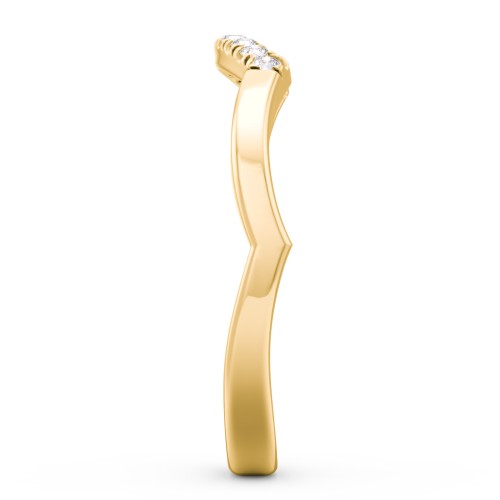 Arched Band with Diamond Accents