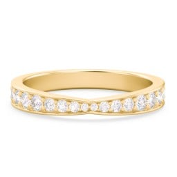 Tapered Half Eternity Diamond Band