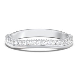 Curved Half Eternity Diamond Band