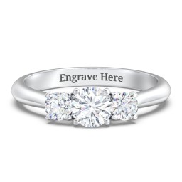 Classic 3-Stone Diamond Engagement Ring
