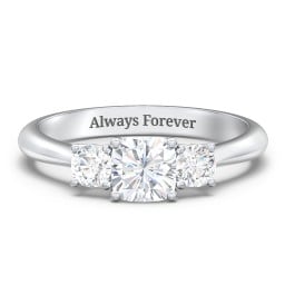 Classic 3-Stone Diamond Engagement Ring