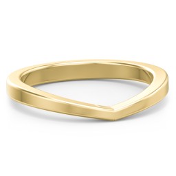 The Forevermore Wedding Band in 10K Solid Yellow Gold
