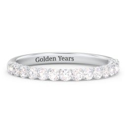 Classic Shared Prong Half Eternity Wedding Band - 1/2 ct. tw.
