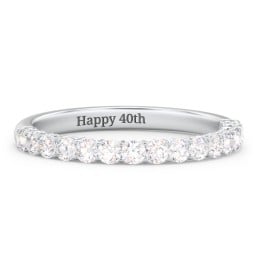 Classic Shared Prong Half Eternity Wedding Band - 1/2 ct. tw.