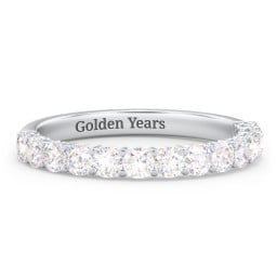 Classic Shared Prong Half Eternity Wedding Band - 3/4 ct. tw.
