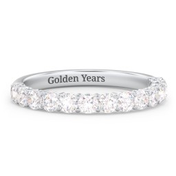 Classic Shared Prong Half Eternity Wedding Band - 3/4 ct. tw.