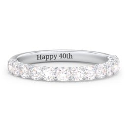Classic Shared Prong Half Eternity Wedding Band - 3/4 ct. tw.