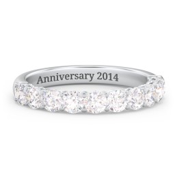 Classic Shared Prong Half Eternity Wedding Band - 1 ct. tw.