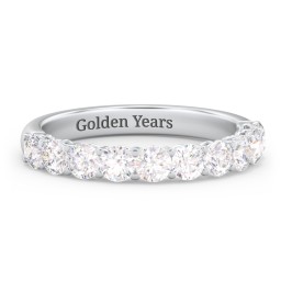 Classic Shared Prong Half Eternity Wedding Band - 1 ct. tw.