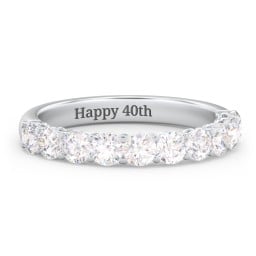 Classic Shared Prong Half Eternity Wedding Band - 1 ct. tw.
