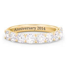 Classic Shared Prong Half Eternity Wedding Band - 1 1/2 ct. tw.