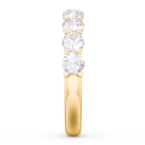 Classic Shared Prong Half Eternity Wedding Band - 1 1/2 ct. tw.