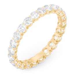 Classic Shared Prong Eternity Wedding Band - 1 1/4 ct. tw. in 10K Solid Yellow Gold with Lab Diamonds
