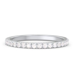 Micro Pavé Half Eternity Wedding Band - 1/4 ct. tw.