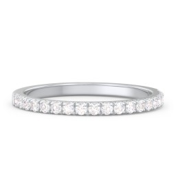 Micro Pavé Half Eternity Wedding Band - 1/4 ct. tw.