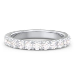 Micro Pavé Half Eternity Wedding Band - 3/4 ct. tw.