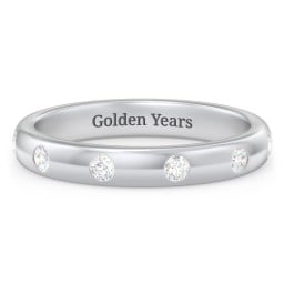 Flush Set Diamond Eternity Wedding Band