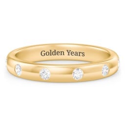 Flush Set Diamond Eternity Wedding Band