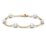 Linked Freshwater Pearl Bracelet – 18K Gold Plated Silver