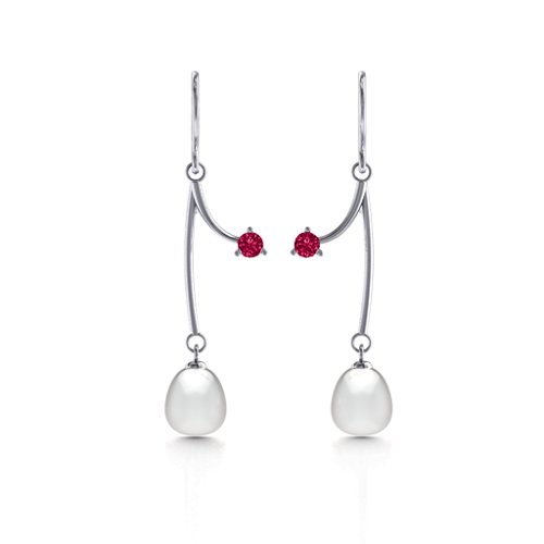 Freshwater Pearl Vine Earrings
