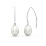 Sterling Silver Oval Freshwater Pearl Earrings – Sterling Silver