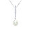 Pavé Bar Drop Pearl Pendant